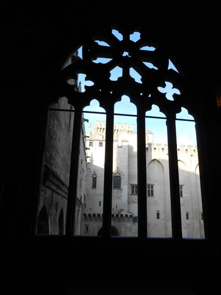 Um detalhe do Palácio dos Papas