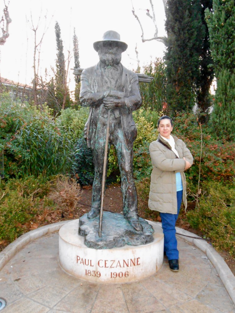 A estátua de Paul Cézanne